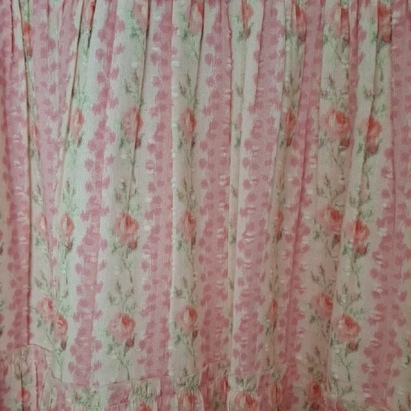 LoveShackFancy Chessie Heirloom  Fragrance Strawberry Macaroon Maxi Dress NWT - Picture 13 of 16